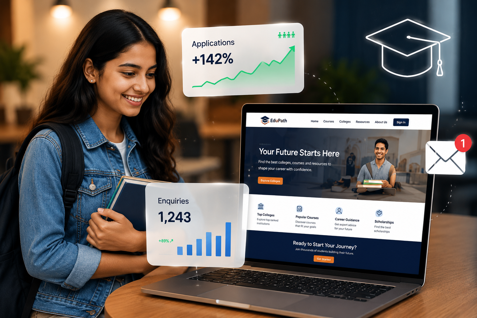 Education Project - Website Design & Digital Marketing by Sarathi DigiTech